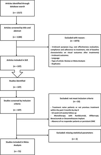 Figure 1 Flowchart of studies meeting inclusion and exclusion criteria from literature review.