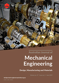 Cover image for Australian Journal of Mechanical Engineering, Volume 17, Issue 2, 2019