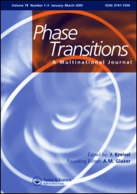 Cover image for Phase Transitions, Volume 76, Issue 4-5, 2003