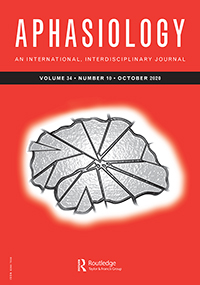 Cover image for Aphasiology, Volume 34, Issue 10, 2020