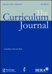 Cover image for The Curriculum Journal, Volume 14, Issue 1, 2003