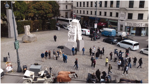 Figure 1. Alfred Hrdlicka. Memorial against War and Fascism. Vienna. 1988/1991. Marble, granite, limestone and bronze. Photograph by author.