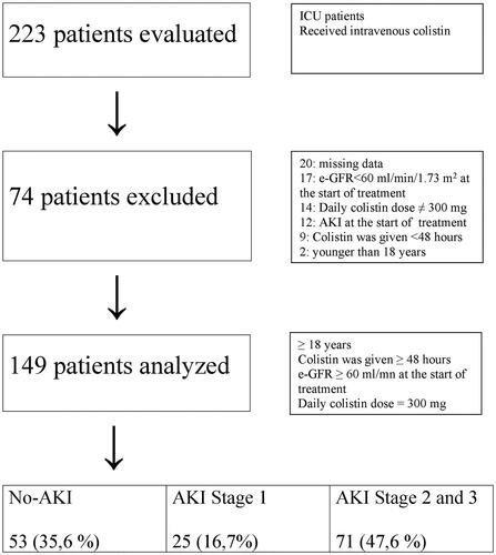 Figure 1. Evaluation process of the patients.
