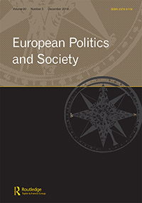 Cover image for European Politics and Society, Volume 20, Issue 5, 2019