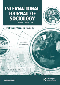 Cover image for International Journal of Sociology, Volume 51, Issue 4, 2021