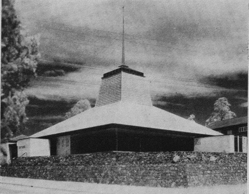 Figure 12. Our Lady of Dolours Catholic Church, Mitchelton (1965), by Frank L. Cullen, Fagg, Hargraves & Mooney, photographed ca. 1965 (Cross-Section no.158 December 1965, 3).