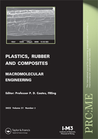 Cover image for Plastics, Rubber and Composites, Volume 51, Issue 2, 2022