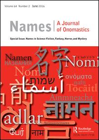 Cover image for Names, Volume 18, Issue 2, 1970