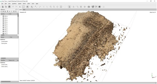 Figure 3. Trial model of section of casemate wall. Image courtesy of the author.