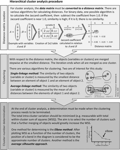 Figure 1. Hierarchical cluster analysis procedure.