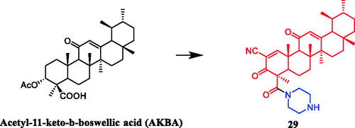 Figure 14. The structure of pentacyclic triterpenoid AKBA.