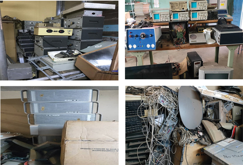 Figure 9. Storage of old and obsolete appliances.
