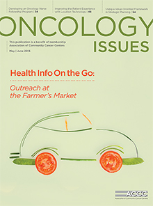 Cover image for Oncology Issues, Volume 31, Issue 3, 2016