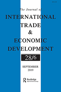 Cover image for The Journal of International Trade & Economic Development, Volume 28, Issue 6, 2019