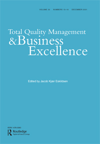 Cover image for Total Quality Management & Business Excellence, Volume 32, Issue 15-16, 2021