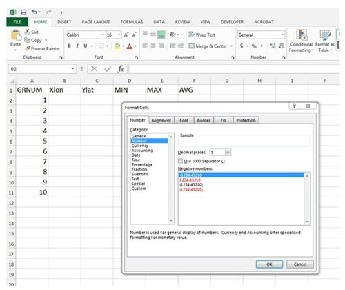 Figure 1. A CSV file on the making.