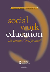 Cover image for Social Work Education, Volume 35, Issue 8, 2016
