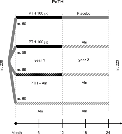 Figure 2 The 4 branches of the 2 year PaTH study.