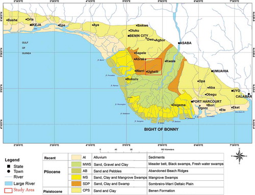 Figure 2. Geological map of the study area.