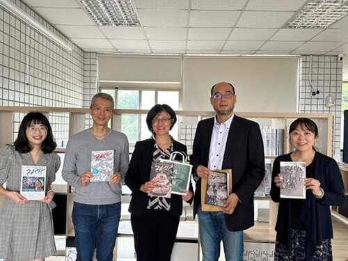 Figure 5 From the left, EASTS’s Project Manager Shih-Ting Wang, Editor Professor Sung-Yueh Perng, Editor-in-Chief Professor Wen-Ling Tu, Associate Editor Professor Akihisa Setoguchi, and Managing Editor Ryoko Nishijima.