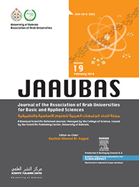 Cover image for Arab Journal of Basic and Applied Sciences, Volume 19, Issue 1, 2016