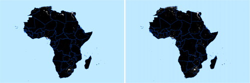 Figure 2. Satellite images from Africa (1992 and 2013).Source: IMF (2019), with authors’ additional remarks.