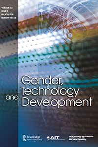 Cover image for Gender, Technology and Development, Volume 23, Issue 1, 2019