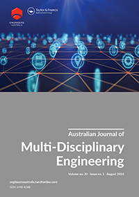 Cover image for Australian Journal of Multi-Disciplinary Engineering, Volume 20, Issue 1, 2024