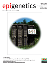 Cover image for Epigenetics, Volume 9, Issue 12, 2014