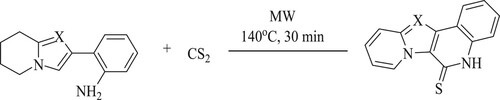 Scheme 19. Microwave-assisted synthesis of quinoline derivatives using a green solvent (water).