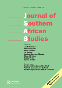 Cover image for Journal of Southern African Studies, Volume 43, Issue 5, 2017
