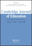 Cover image for Cambridge Journal of Education, Volume 7, Issue 3, 1977