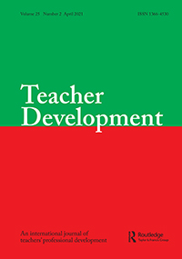 Cover image for Teacher Development, Volume 25, Issue 2, 2021