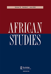 Cover image for African Studies, Volume 79, Issue 2, 2020