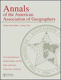 Cover image for Annals of the American Association of Geographers, Volume 96, Issue 1, 2006