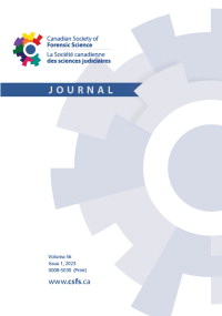 Cover image for Canadian Society of Forensic Science Journal, Volume 56, Issue 1, 2023