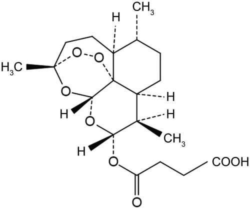 Figure 1. Chemical structure of artesunate (ART).