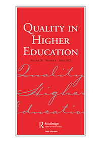 Cover image for Quality in Higher Education, Volume 28, Issue 1, 2022
