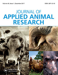 Cover image for Journal of Applied Animal Research, Volume 45, Issue 1, 2017