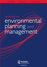 Cover image for Journal of Environmental Planning and Management, Volume 64, Issue 3, 2021