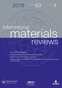 Cover image for International Materials Reviews, Volume 63, Issue 4, 2018