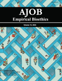 Cover image for AJOB Empirical Bioethics, Volume 15, Issue 2, 2024