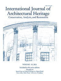 Cover image for International Journal of Architectural Heritage, Volume 15, Issue 6, 2021