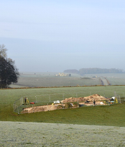 Figure 11. Trench 5 with Stonehenge in the background.