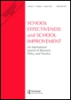 Cover image for School Effectiveness and School Improvement, Volume 18, Issue 2, 2007