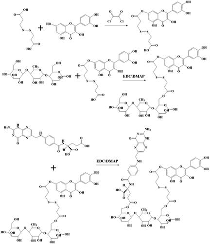 Figure 1. The synthesis steps of QDA and QDAF.