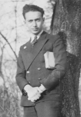 Figure 1 Milton Sobel attending school, New York City.