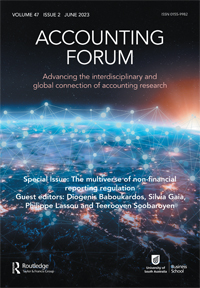 Cover image for Accounting Forum, Volume 47, Issue 2, 2023