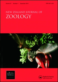 Cover image for New Zealand Journal of Zoology, Volume 13, Issue 1, 1986