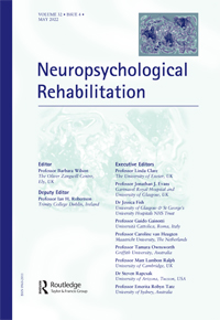 Cover image for Neuropsychological Rehabilitation, Volume 32, Issue 4, 2022